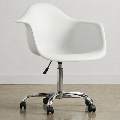 Buy Office Chair with Armrests - Desk Chair with Castors - Emery Black 14498 in the United Kingdom 