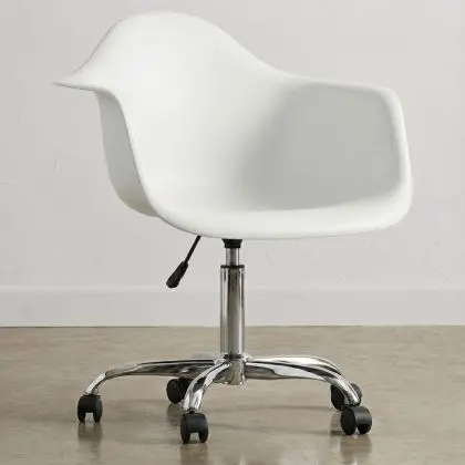 Buy Office Chair with Armrests - Desk Chair with Castors - Emery Black 14498 in the United Kingdom 