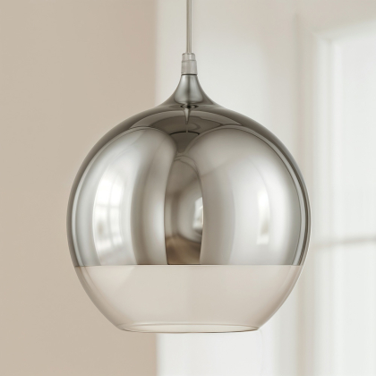 Buy Reflexion Lamp - 40cm - Chromed Metal Silver 58258 - in the UK 