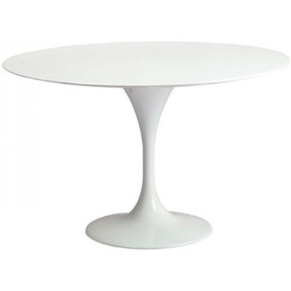 Buy Round Fiberglass Tulipa Table - 110cm White 29845 - in the UK 