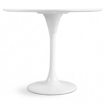 Buy Round Fiberglass Tulipa Table - 110cm White 29845 home delivery 