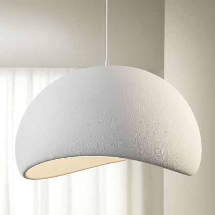 Buy Resin Pendant Lamp - 40CM - Moon White 60671 - prices 