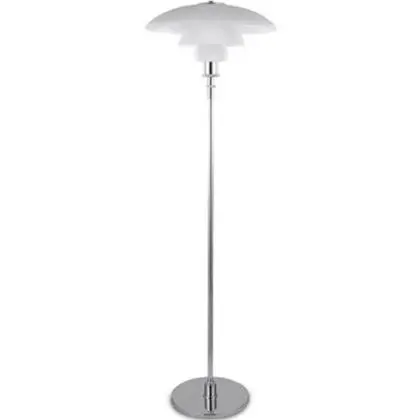 Buy PL 4/3 Floor Lamp - Steel and Glass Steel 15228 home delivery 