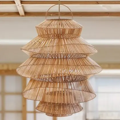 Buy Rattan Pendant Lamp - Boho Bali - Hydun Natural 61224 - prices