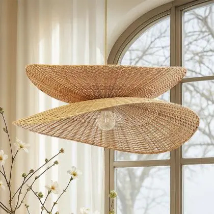 Buy Rattan Hanging Lamp - Boho Bali - Futaw Natural 61225 at MyFaktory