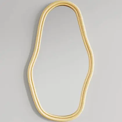 Buy Wall Mirror in Rattan - 71 CM - Verai Natural 61227 - in the UK