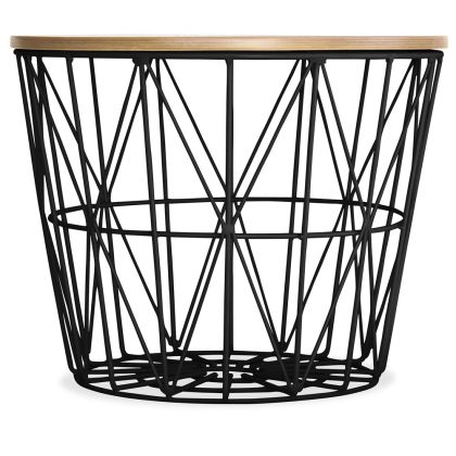 Buy Basket Side table Black 58416 at MyFaktory 