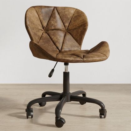 Buy Vintage Office Chair - Vegan Leather - Haer Vintage brown 61278 with a guarantee 