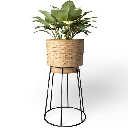 Buy Round Floor Planter - Boho Style - Rustico Natural 61244 at MyFaktory 
