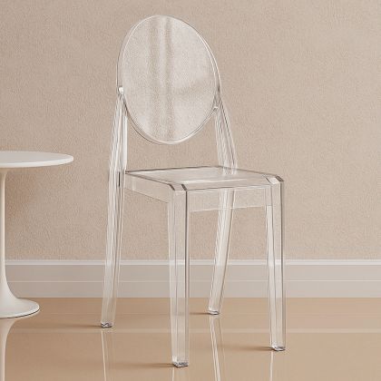Buy Transparent Dining Chair - Victoire  Transparent 16458 in the United Kingdom 