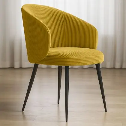 Buy Corduroy Upholstered Dining Chair - Imperial  Wine 61448 with a guarantee 