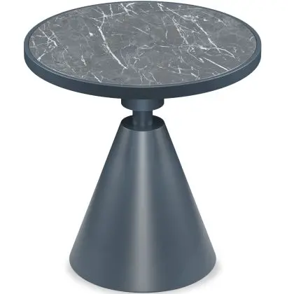 Buy Metal and Slate Side Table - Randall  Grey 61464 at MyFaktory 
