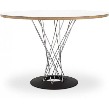 Buy Dining Table Round Wooden with Steel Legs – Jany White 16314 - prices 