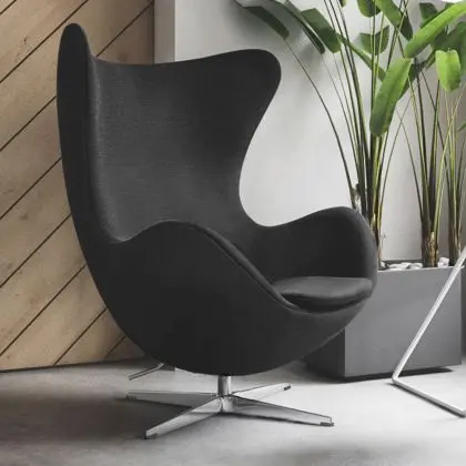 Buy Armchair with armrests - Fabric upholstery - Bold Black 13412 in the United Kingdom 