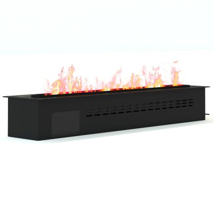 Buy Decorative Electric Fireplace with Water Vapor Flame - 280 cm Black 61534 - in the UK 