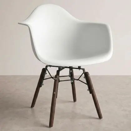 Buy Children Chair - Scandinavian Design - Dark Wooden Legs - Skandiva White 61703 at MyFaktory 