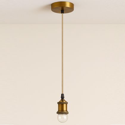 Buy Pendant Lamp Cable in Aged Gold with Adjustable Height - Hylur Gold 61747 - in the UK 