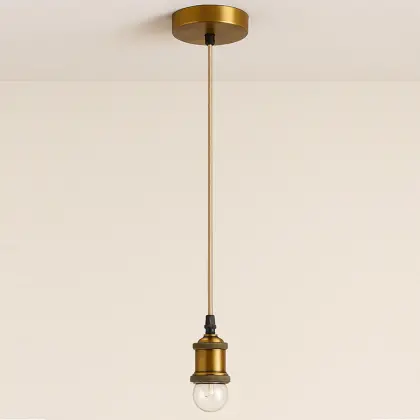 Buy Pendant Lamp Cable in Aged Gold with Adjustable Height - Hylur Gold 61747 with a guarantee 