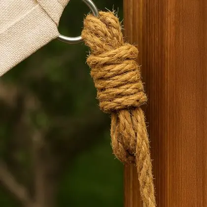 Buy Natural Coconut Fiber Rope 10 m – Ideal for Shade Sail Fixing Beige 61810 with a guarantee 