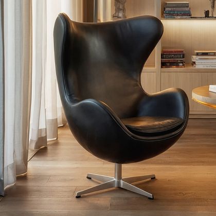 Buy Bold Chair - Premium Leather Black 13414 - in the UK 