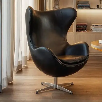 Buy Bold Chair - Premium Leather Black 13414 home delivery 