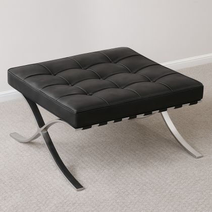 Buy City Ottoman - Faux Leather Black 58376 at MyFaktory 
