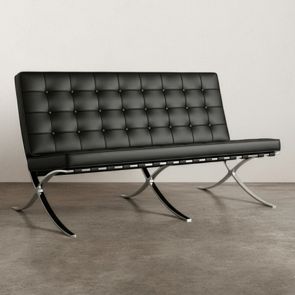 Buy Sofa 2 Seater - Leather - City Black 13263 - in the UK 