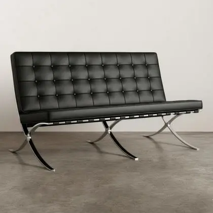 Buy City Sofa (2 seats) - Premium Leather Black 13263 - prices 