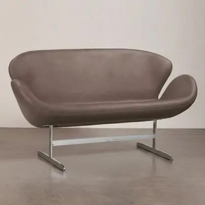 Buy Swin Sofa (2 seats) - Fabric Black 13911 in the United Kingdom 