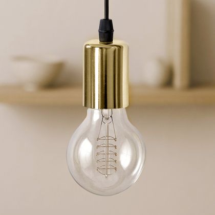 Buy Design hanging lamp - Edison Style Gold 58545 - in the UK 