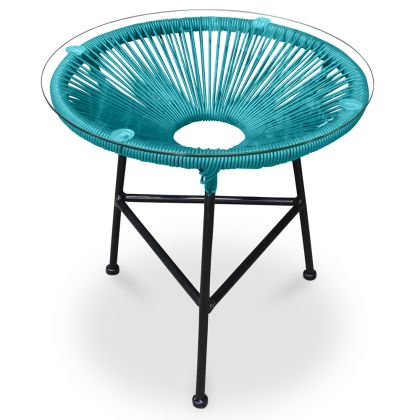 Buy Garden Table - Side Table - Ulana Turquoise 58571 - in the UK 