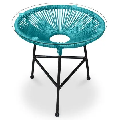 Buy Garden Table - Side Table - Ulana Turquoise 58571 - in the UK 