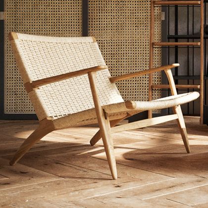 Buy Wood and Rope Armchair - Boho Bali Handcrafted Design - Varina Natural wood 57153 in the United Kingdom 
