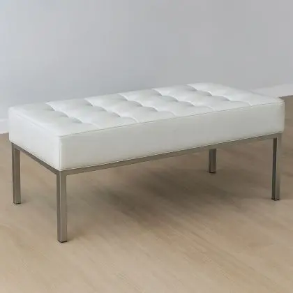 Buy Kanel Bench (2 seats) - Faux Leather Black 13213 with a guarantee 