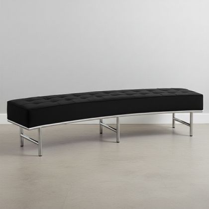 Buy Montes  Sofa Bench - Faux Leather Black 13700 - prices 