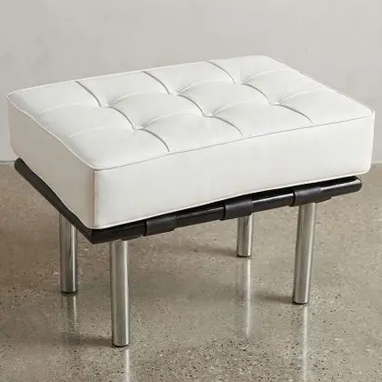 Buy City Bench (1 seat) - Premium Leather Black 15425 in the United Kingdom 