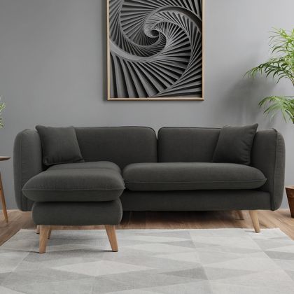 Buy Scandinavian style corner sofa - Eider Dark grey 58759 - prices 
