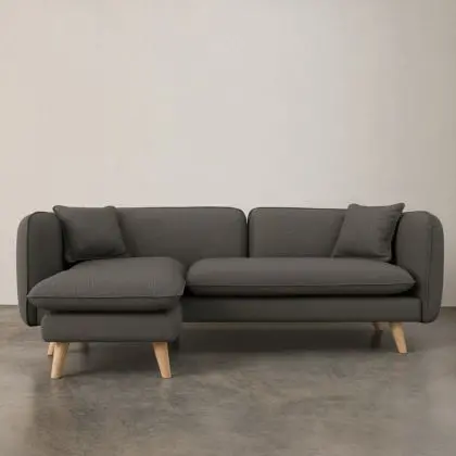 Buy Scandinavian style corner sofa - Eider Dark grey 58759 - prices 