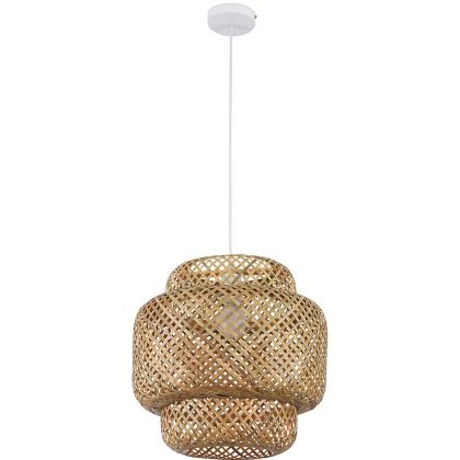 Buy Bamboo Ceiling Lamp Design Boho Bali - Serena Natural wood 59853 home delivery