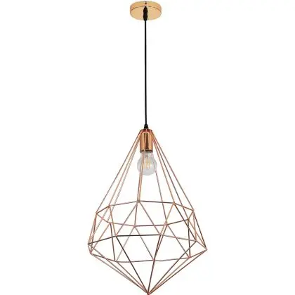 Buy Diamond Retro Style Pendant Lamp Gold 59910 at MyFaktory