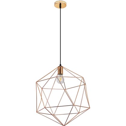 Buy Retro Design Wire Hanging Lamp Gold 59911 - in the UK