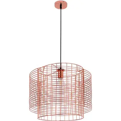 Buy Wire Structure Hanging Lamp Rose Gold 59909 - prices