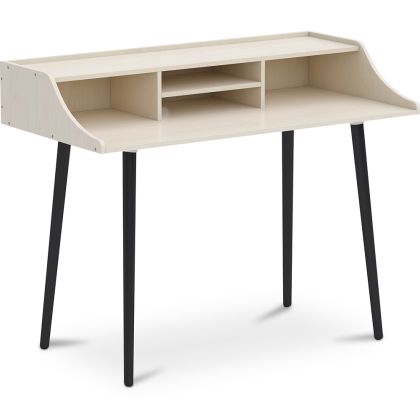 Buy Office Desk Table Wooden Design Scandinavian Style - Eldrid Natural wood 59985 - in the UK