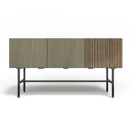 Buy Wooden Sideboard - Vintage Design - 2 doors - Zesnar Grey 60376 in the United Kingdom