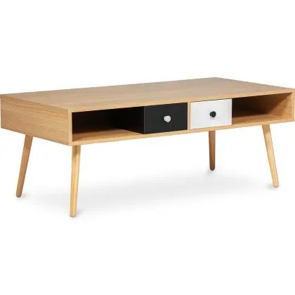 Buy Scandinavian style coffee table in wood - Reui Natural wood 60407 at MyFaktory