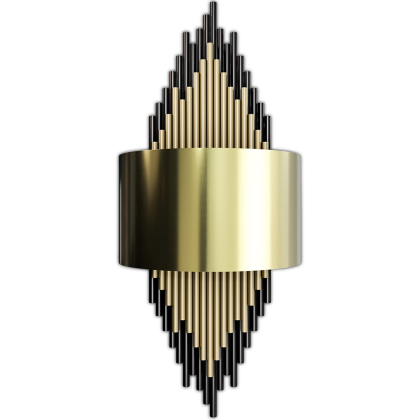 Buy Golden Wall Lamp - Sconde - Heyra Aged Gold 60664 home delivery
