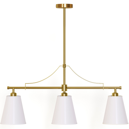 Buy Aged Gold Metal Ceiling Pendant Lamp with 3 Shades - Emberlux Gold 61736 in the United Kingdom