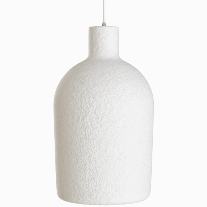 Buy Pendant lamp - Minimalist design - Stone-effect finish - Sinur II White 61739 - in the UK