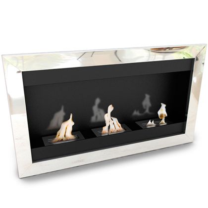Buy Contemporary Wall-Mounted Ethanol Fireplace - VPF-FD51S-CHROME Mirror 17058 with a guarantee