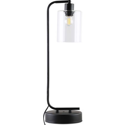 Buy Flavia desk lamp - Metal and glass Black 59583 - prices